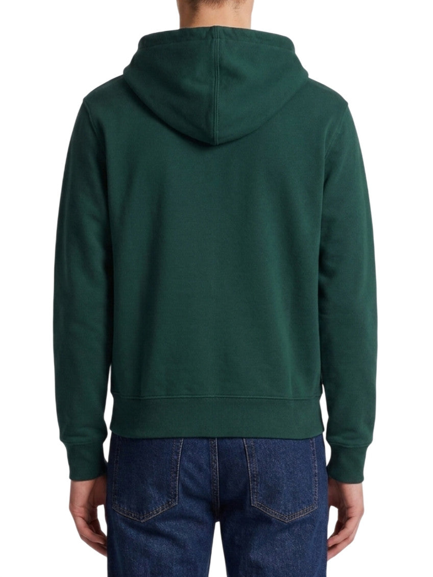 Green Zip Up Logo Hoodie 3