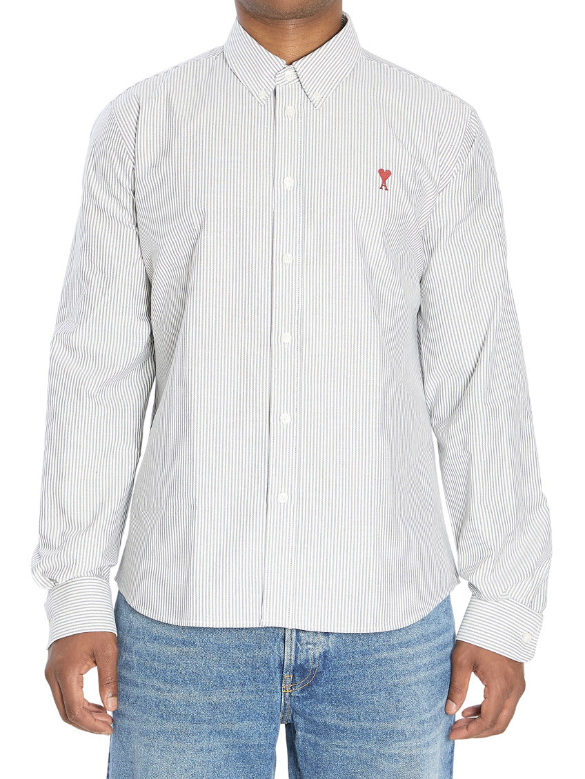 White Striped Regular Shirt 1