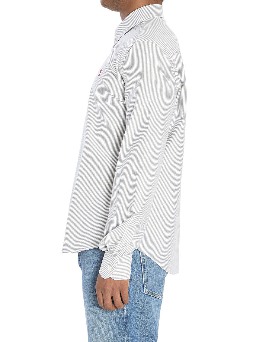 White Striped Regular Shirt 3