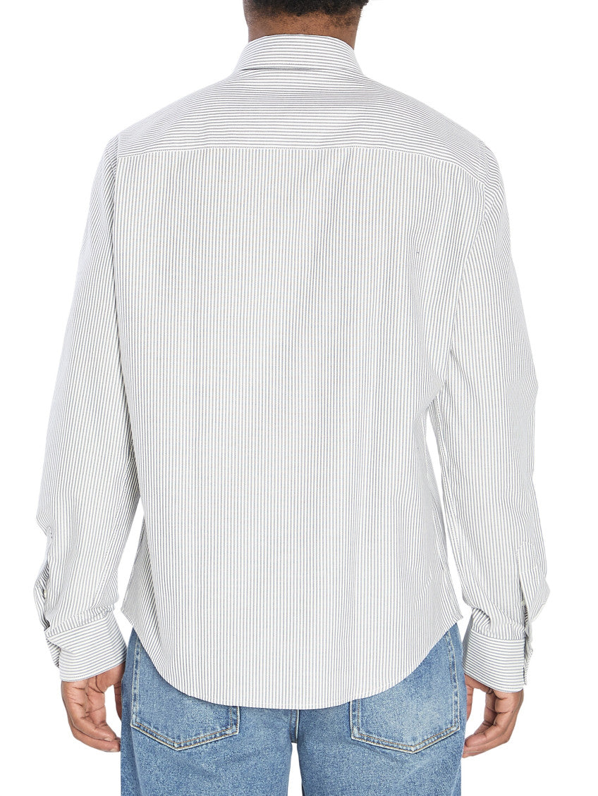 White Striped Regular Shirt 4