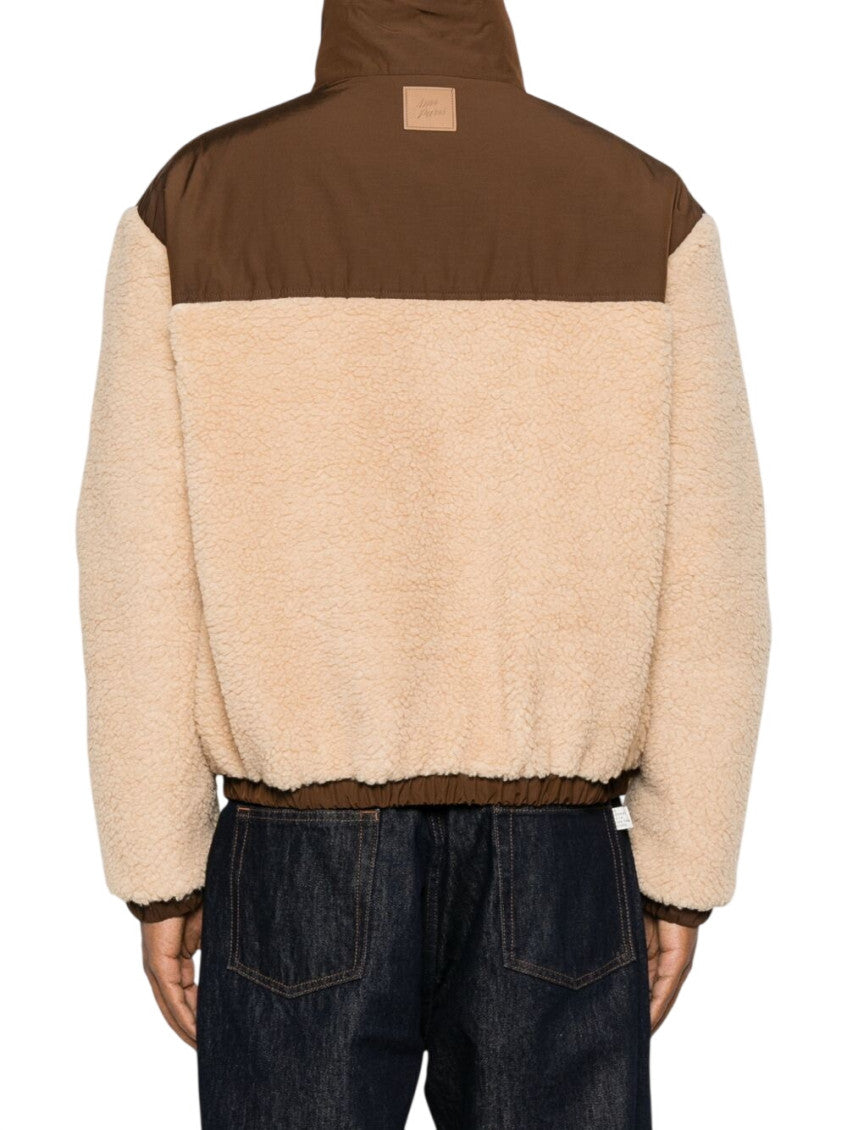 Beige Regular Fleece Jacket 4