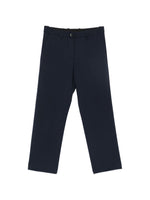 Navy Blue Tailored Flat Front Pant 1