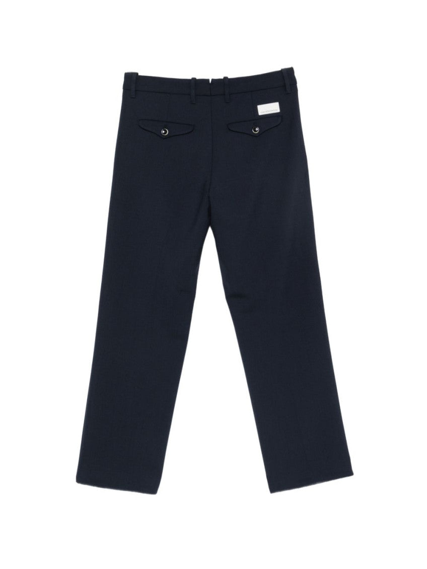 Navy Blue Tailored Flat Front Pant 2