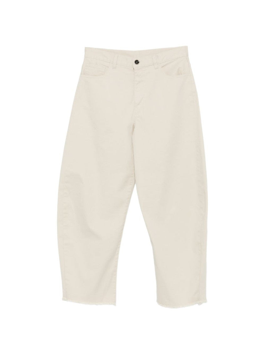Off White Flat Front Pants 1