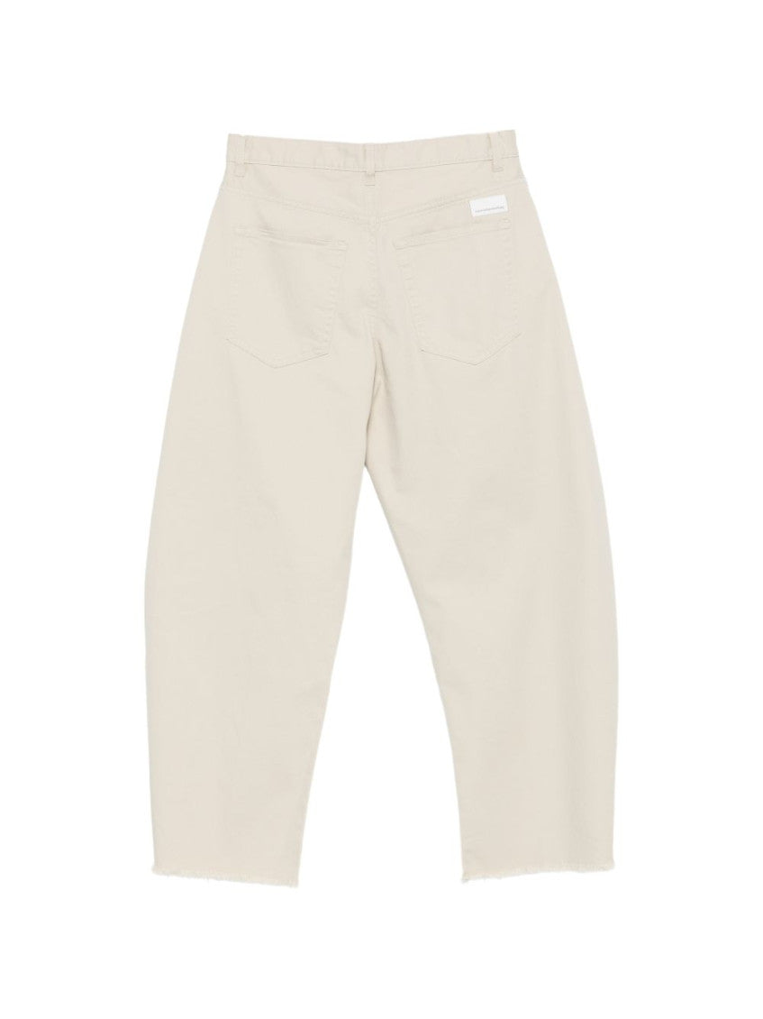 Off White Flat Front Pants 2
