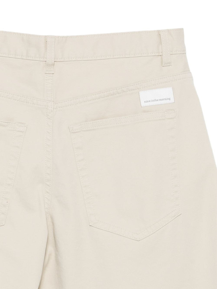 Off White Flat Front Pants 3