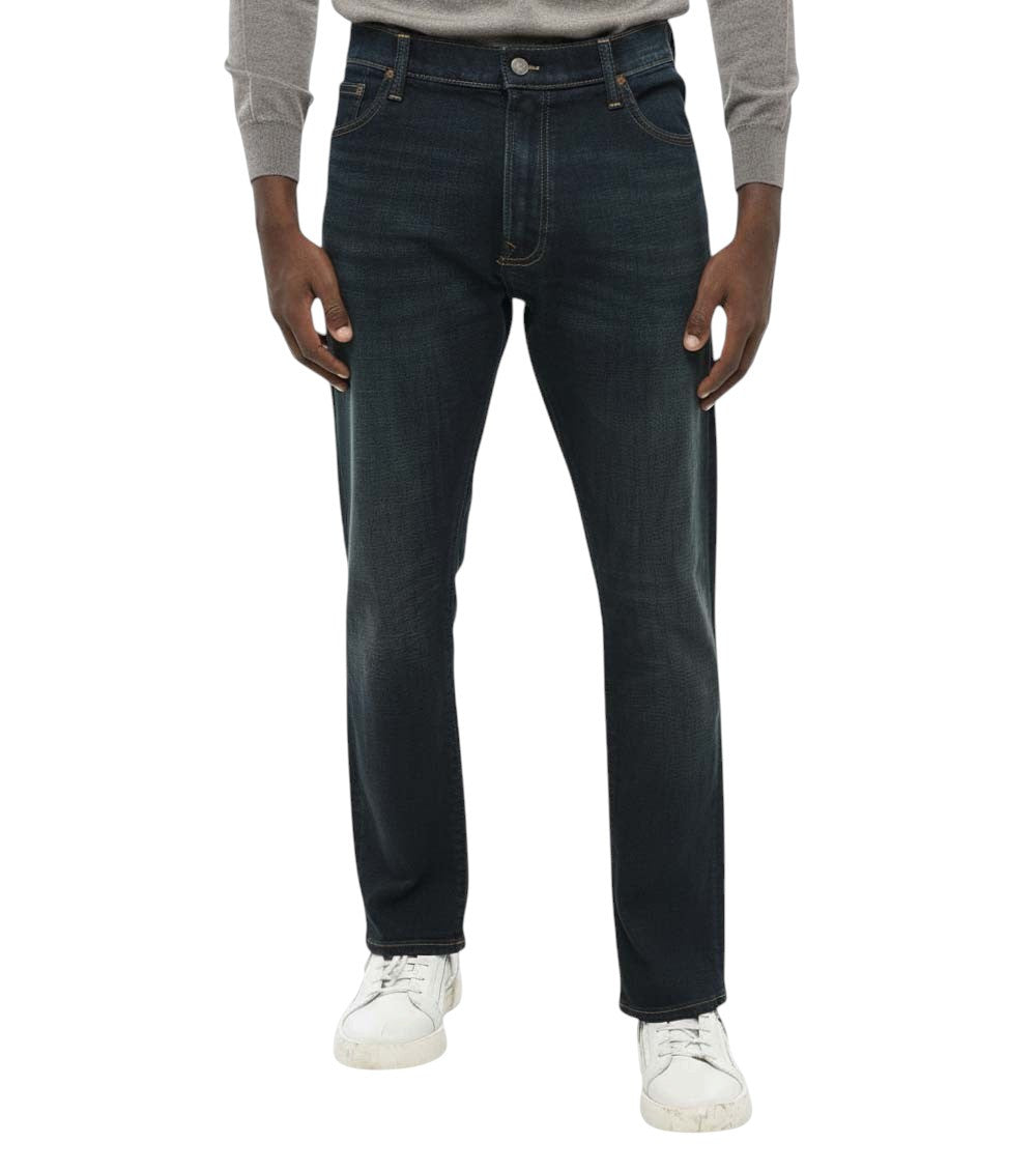 Dark Blue Slim Mid Rise Jeans 1