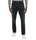Dark Blue Slim Mid Rise Jeans 1