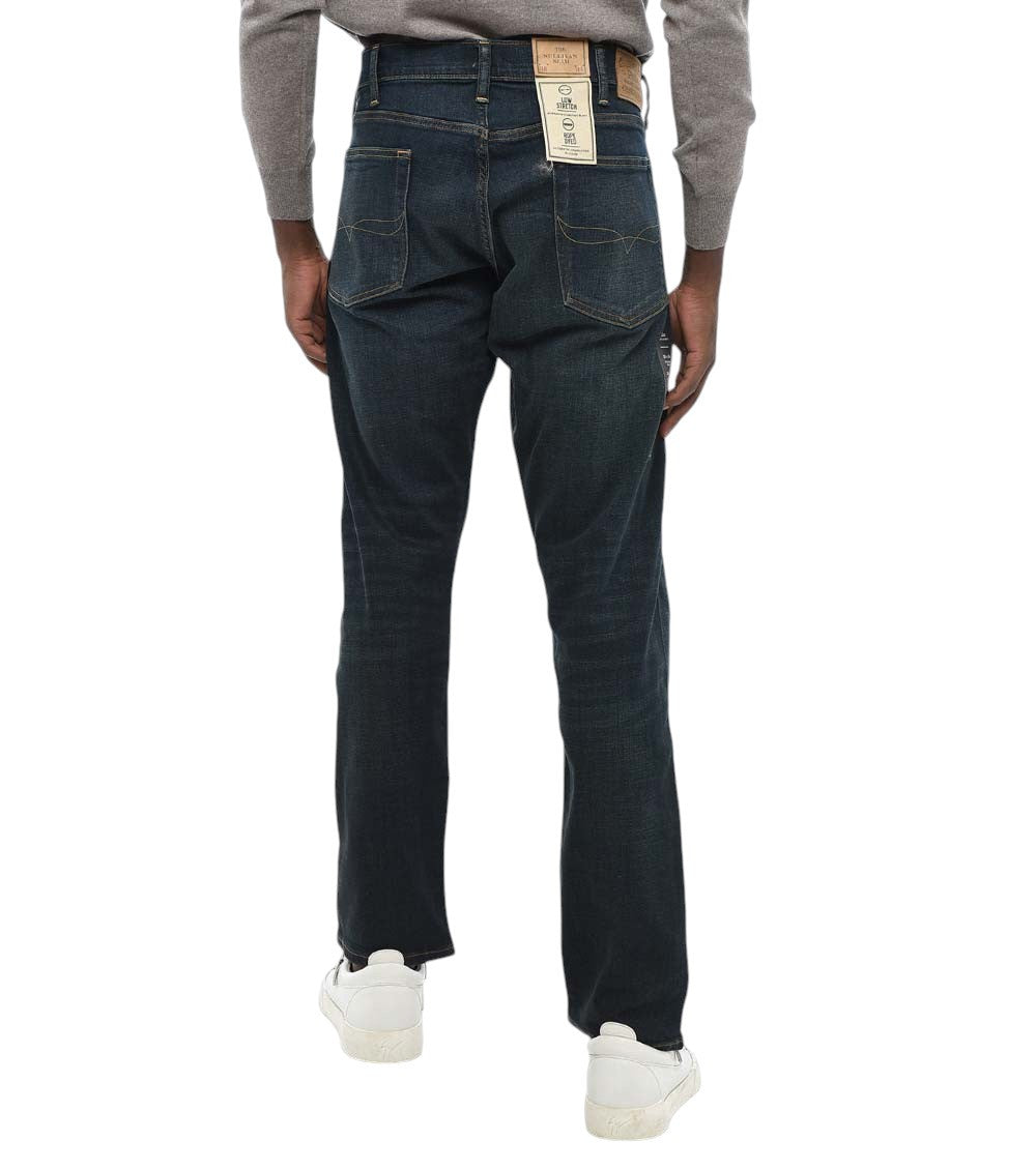 Dark Blue Slim Mid Rise Jeans 2