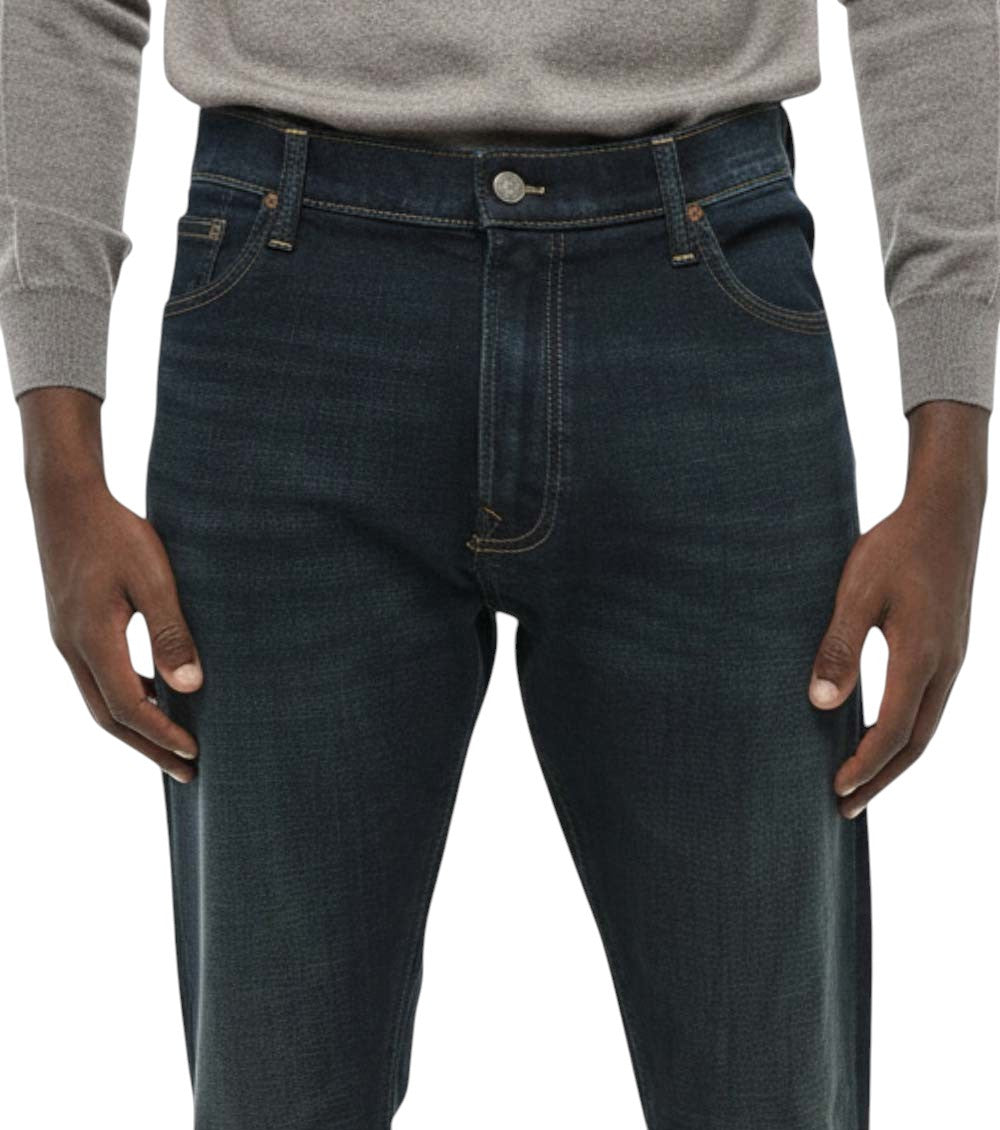 Dark Blue Slim Mid Rise Jeans 3