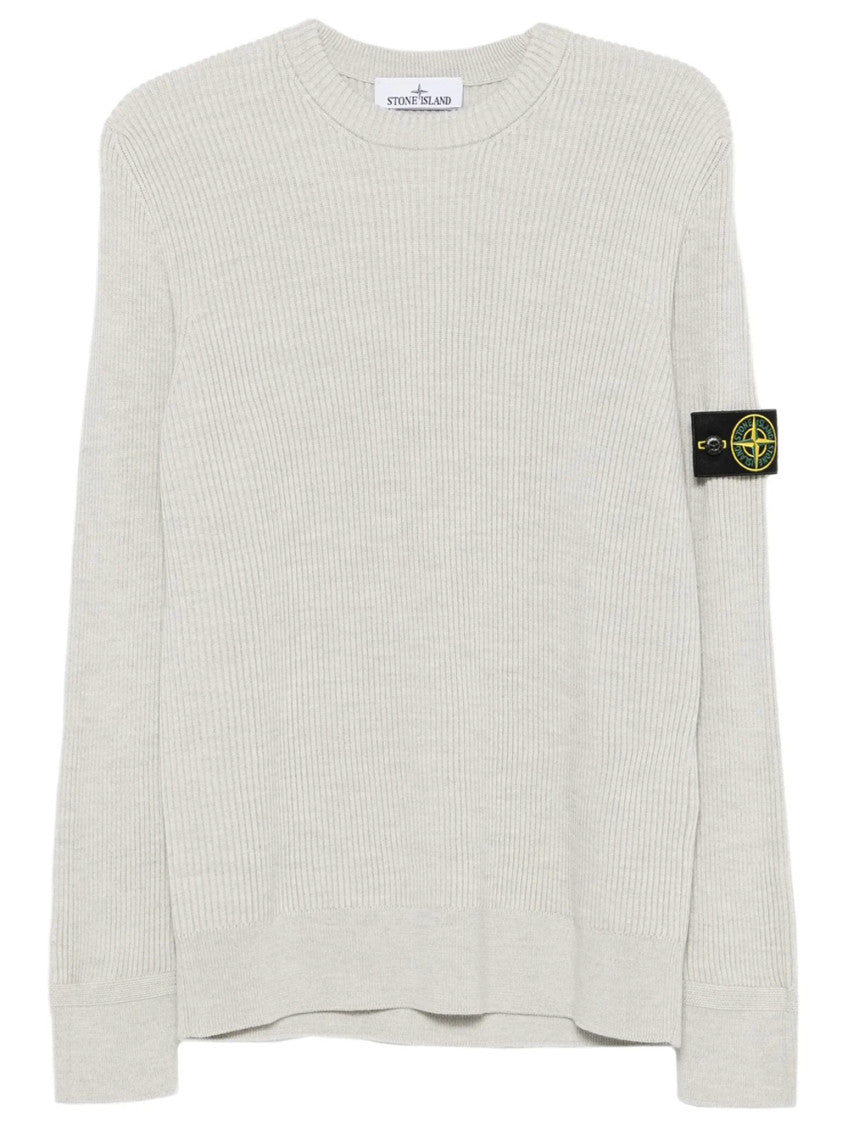 Light Beige Knitted Sweater 1
