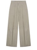 Light Grey Relaxed Pleated Pants 1