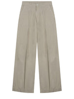 Light Grey Relaxed Pleated Pants 1