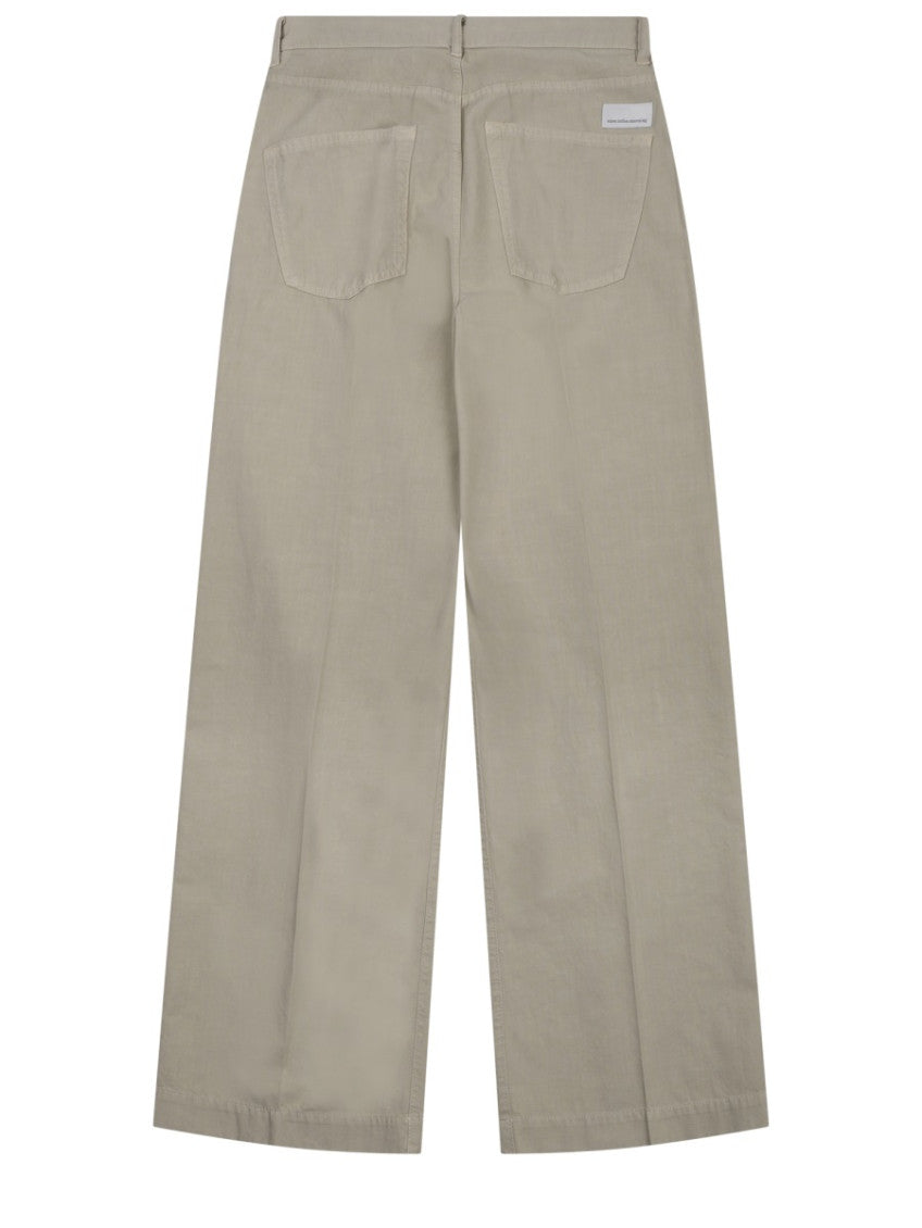 Light Grey Relaxed Pleated Pants 2