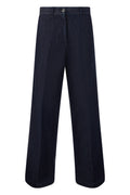 Dark Blue Flat Front Pant 1