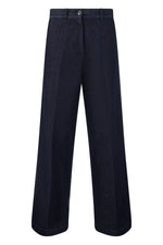 Dark Blue Flat Front Pant 1