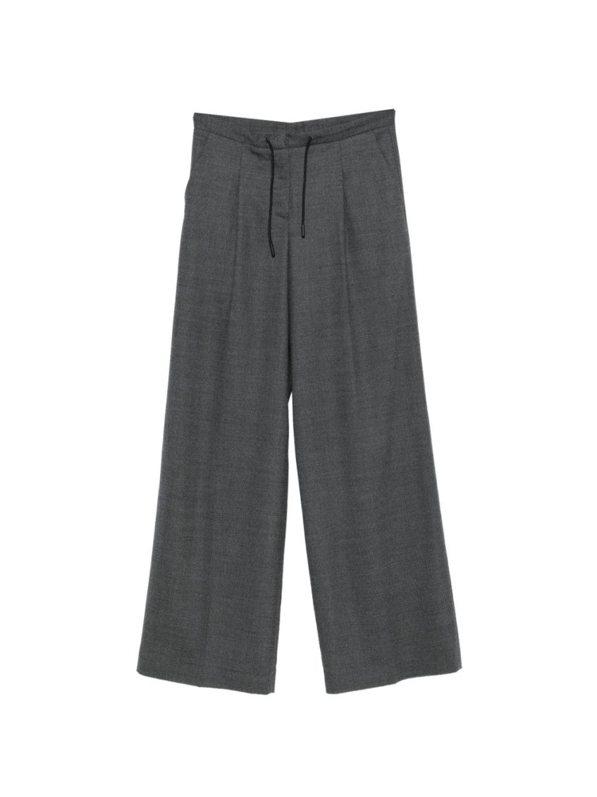 Grey Relaxed Drawstring Pants 1