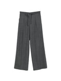 Grey Relaxed Drawstring Pants 1