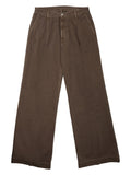 Brown Flat Front Pants 1