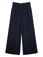 Dark Blue Pleated Pants 1