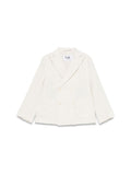 Boys White Stripes Blazer 1