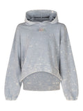Girls Light Grey Logo Hoodie 1