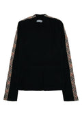 Kids Black Checks Sweater 1