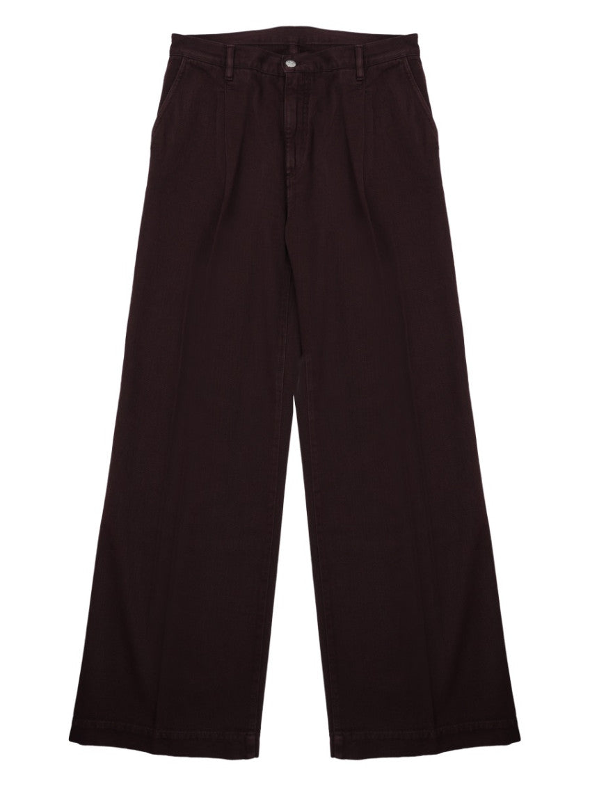 Dark Brown Loose High Rise Jeans 1