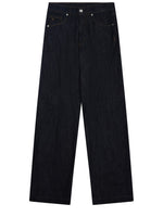 Dark Blue Relaxed High Rise Jeans 1