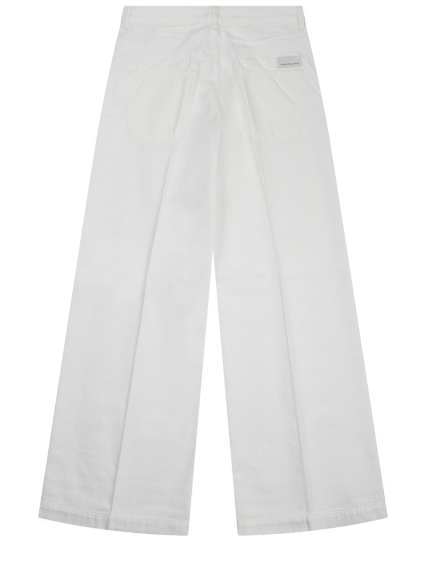 White Loose High Rise Jeans 2