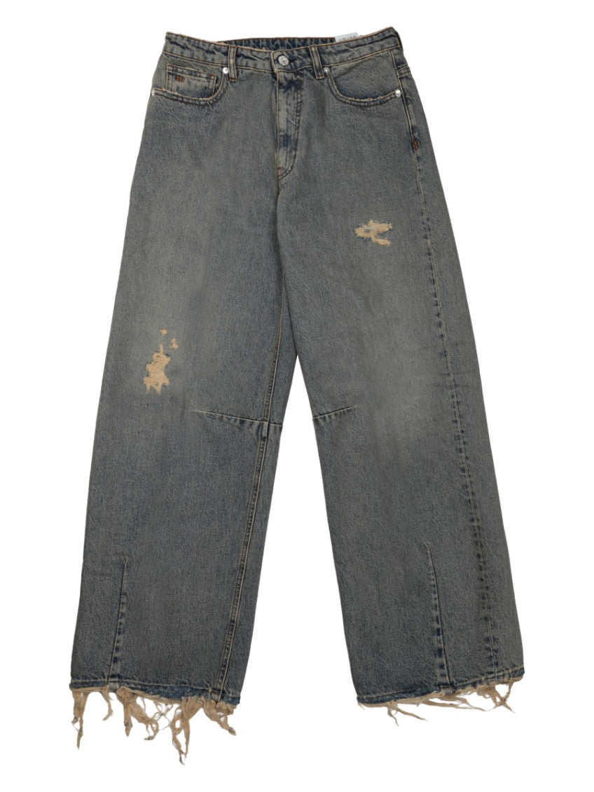 Light Grey Straight Mid Rise Jeans 1