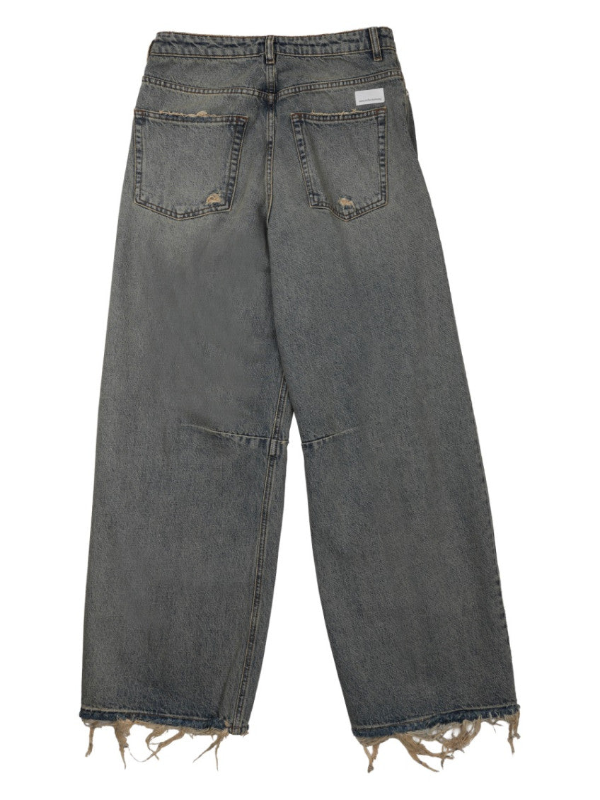 Light Grey Straight Mid Rise Jeans 2