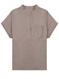 Light Purple Loose Solid Shirt 1