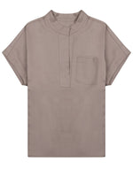 Light Purple Loose Solid Shirt 1