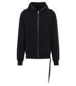 Black Solid Zip Up Hoodie 1