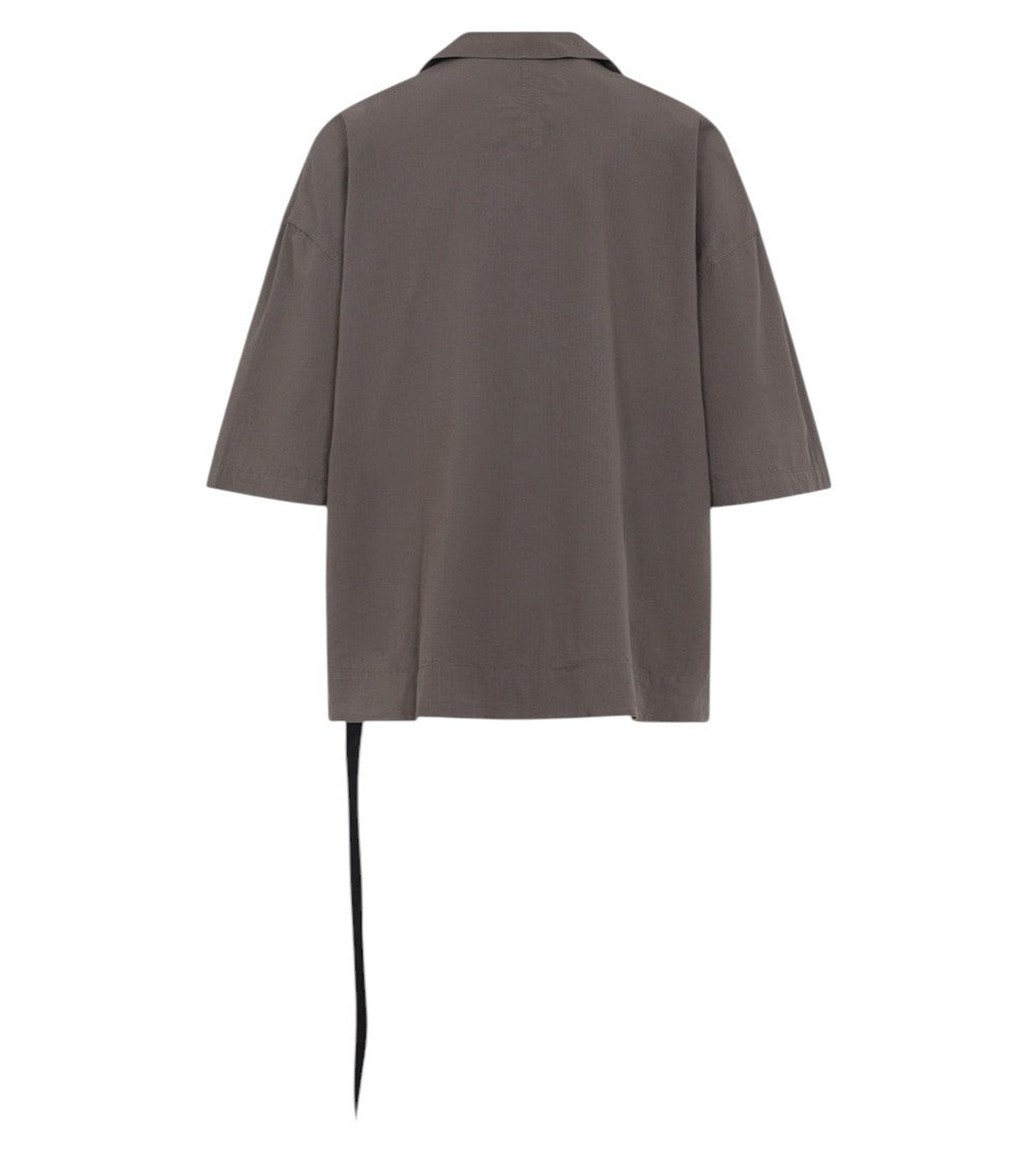 Brown Loose Solid Shirt 2
