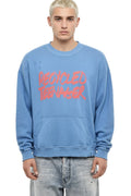 Blue Graphic Print Sweatshirt 1