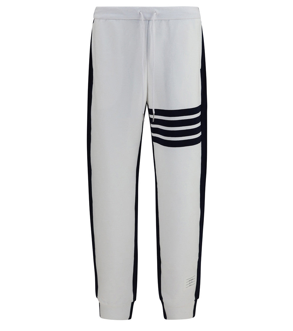 White Striped Track Pants 1