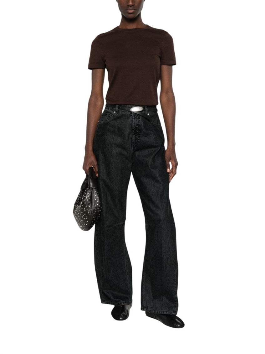 Black Flared High Rise Jeans 1