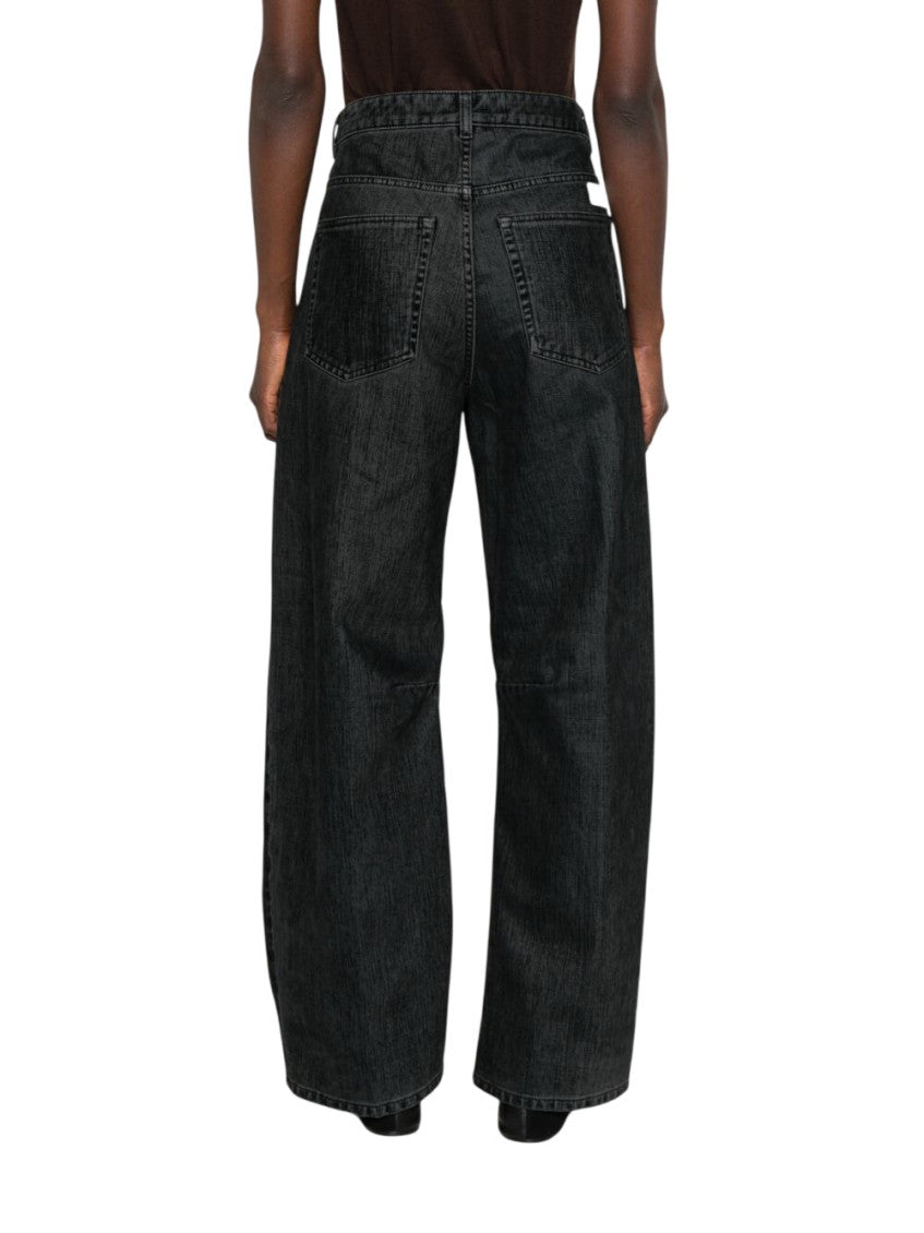Black Flared High Rise Jeans 2