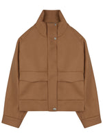 Beige Turtle Neck Jacket 1