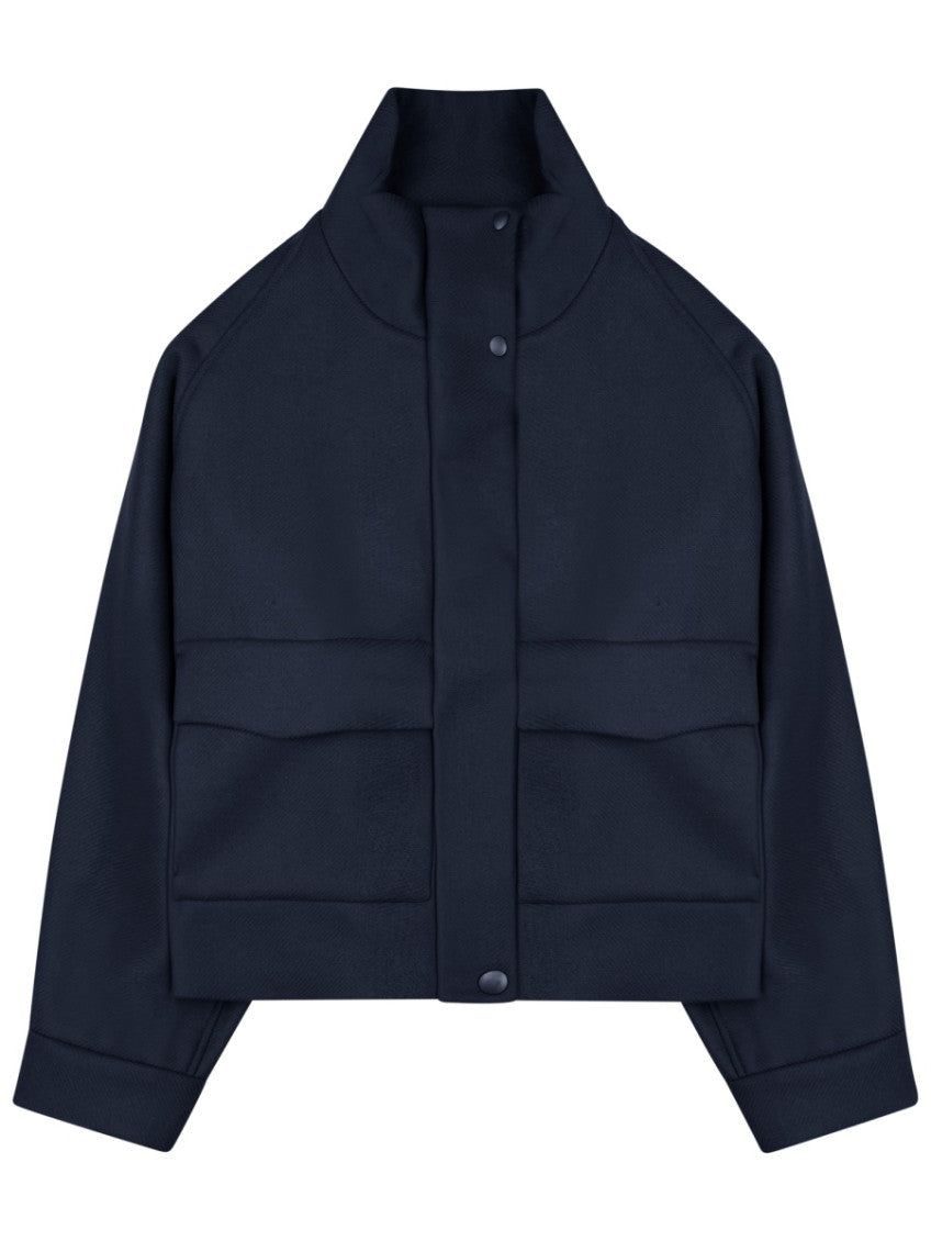 Dark Blue Turtle Neck Jacket 1