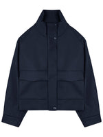 Dark Blue Turtle Neck Jacket 1