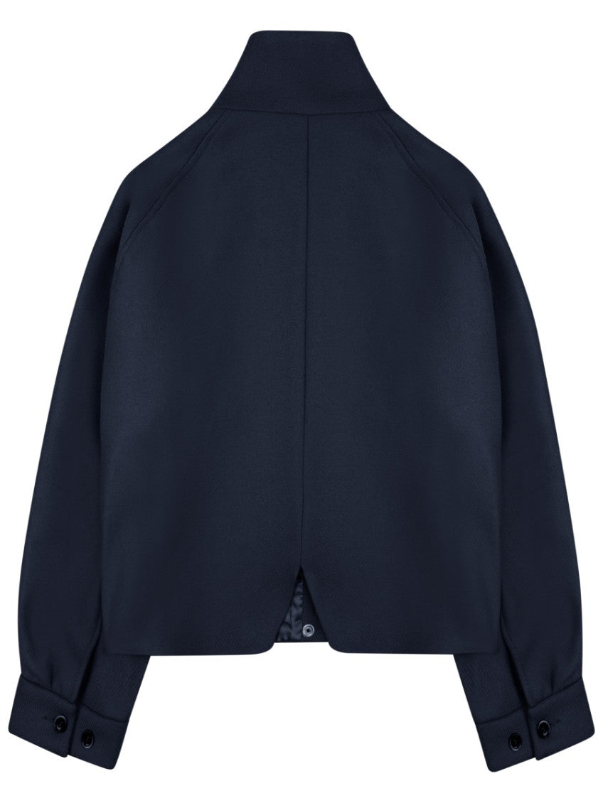 Dark Blue Turtle Neck Jacket 2