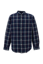 Navy Blue Plaid Oxford Shirt 1