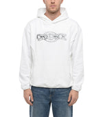 White Regular Logo Hoodie 1