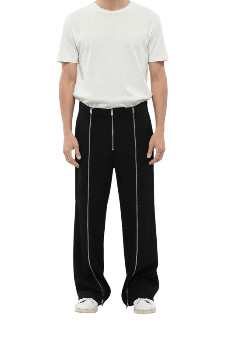Black High Rise Trousers 1