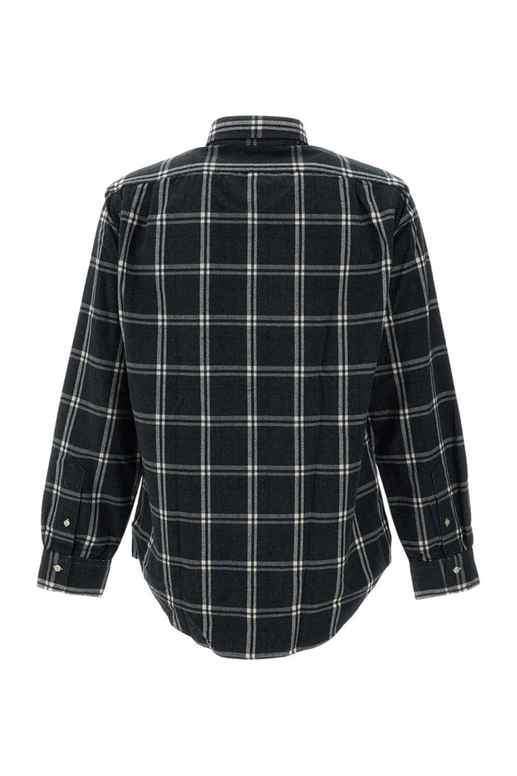 Navy Blue Check Shirt 2