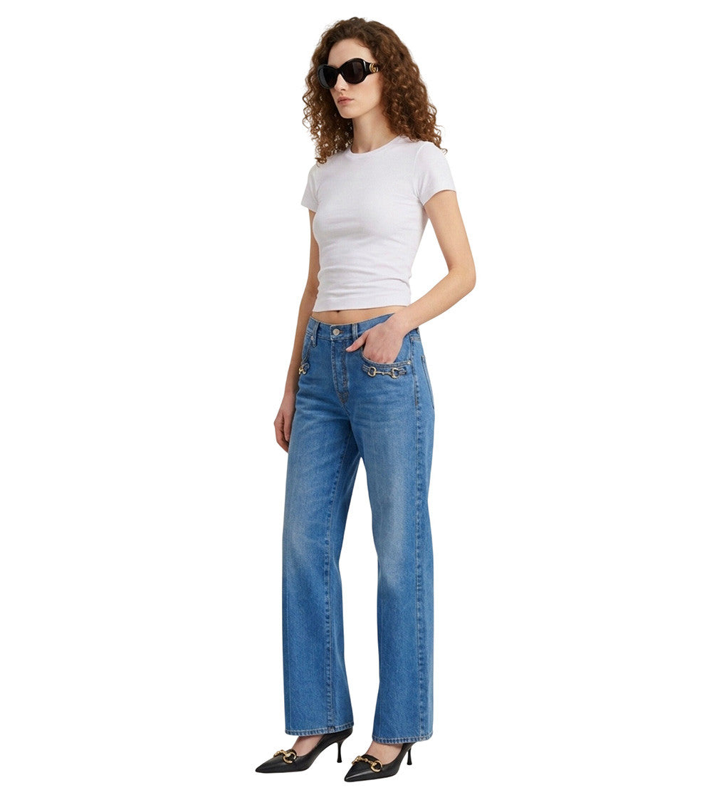 Blue Low Rise Jeans 3