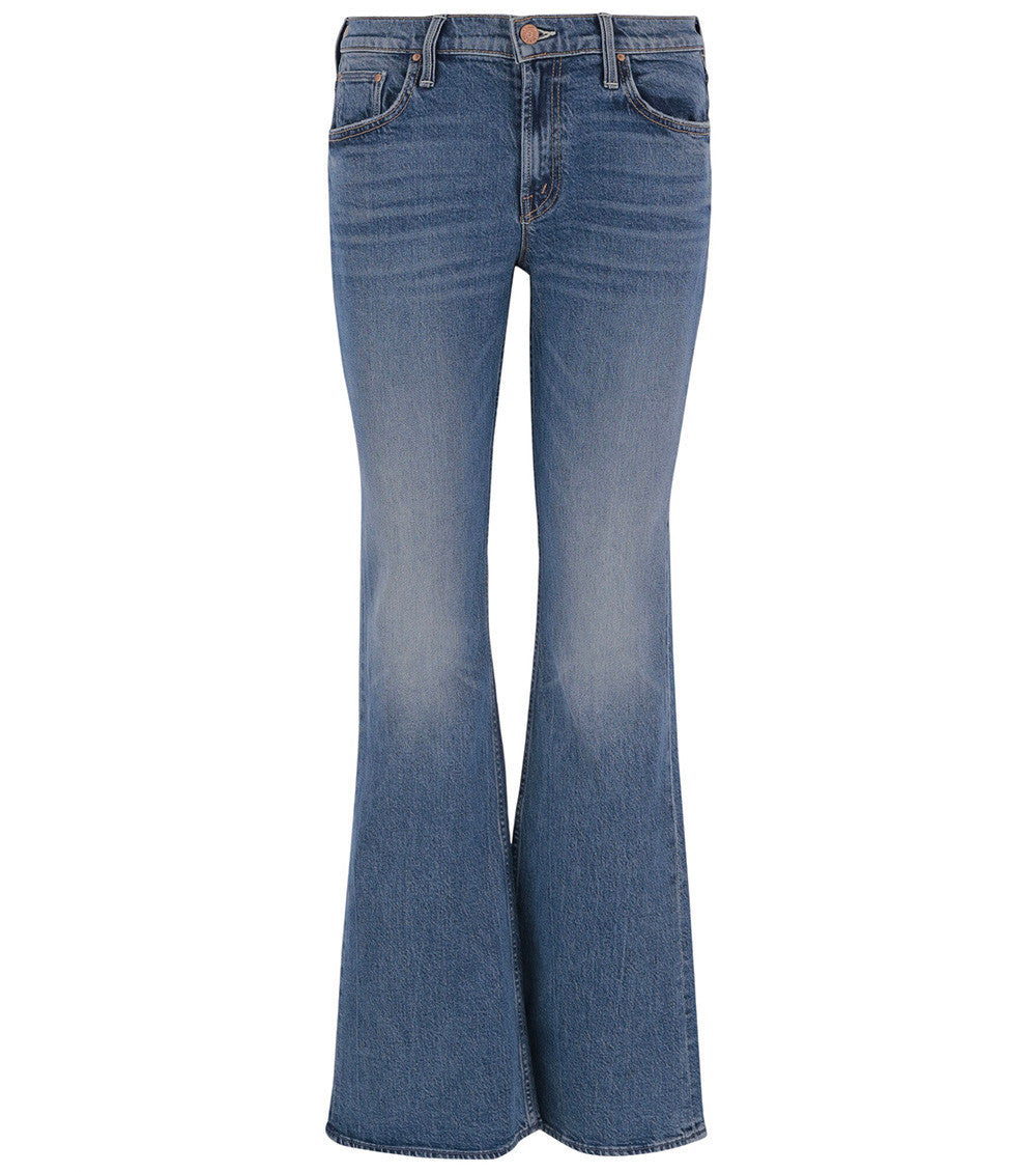 Blue Flared High Rise Jeans 1